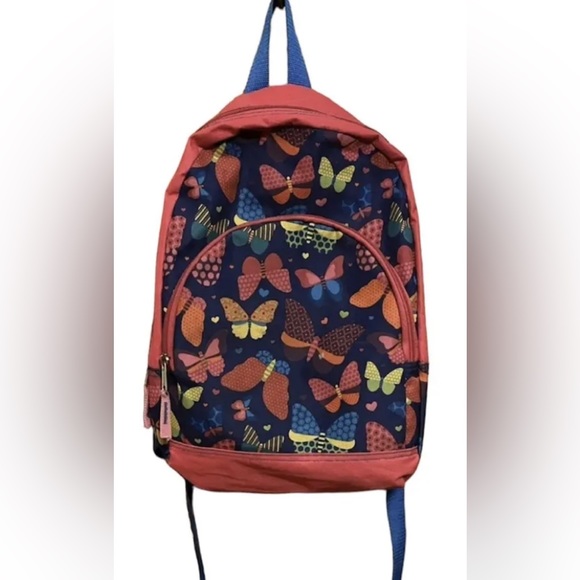 Girls Pink Backpack With Butterfly Design - Picture 5 of 5